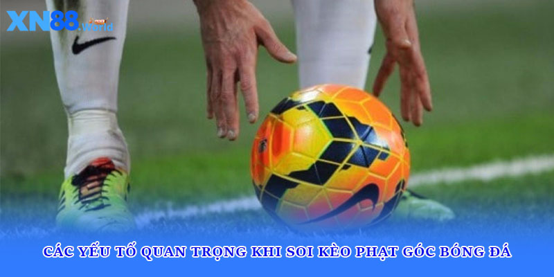 Các yếu tố quan trọng khi soi kèo phạt góc bóng đá